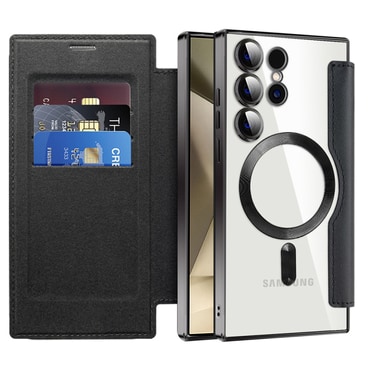 Etui "SmartMag Book" z Magsafe tehnologijo in RFID denarnico za Samsung Galaxy S24 Ultra - black