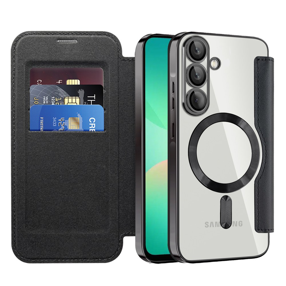 Etui "SmartMag Book" z Magsafe tehnologijo in RFID denarnico za Samsung Galaxy A26 - black