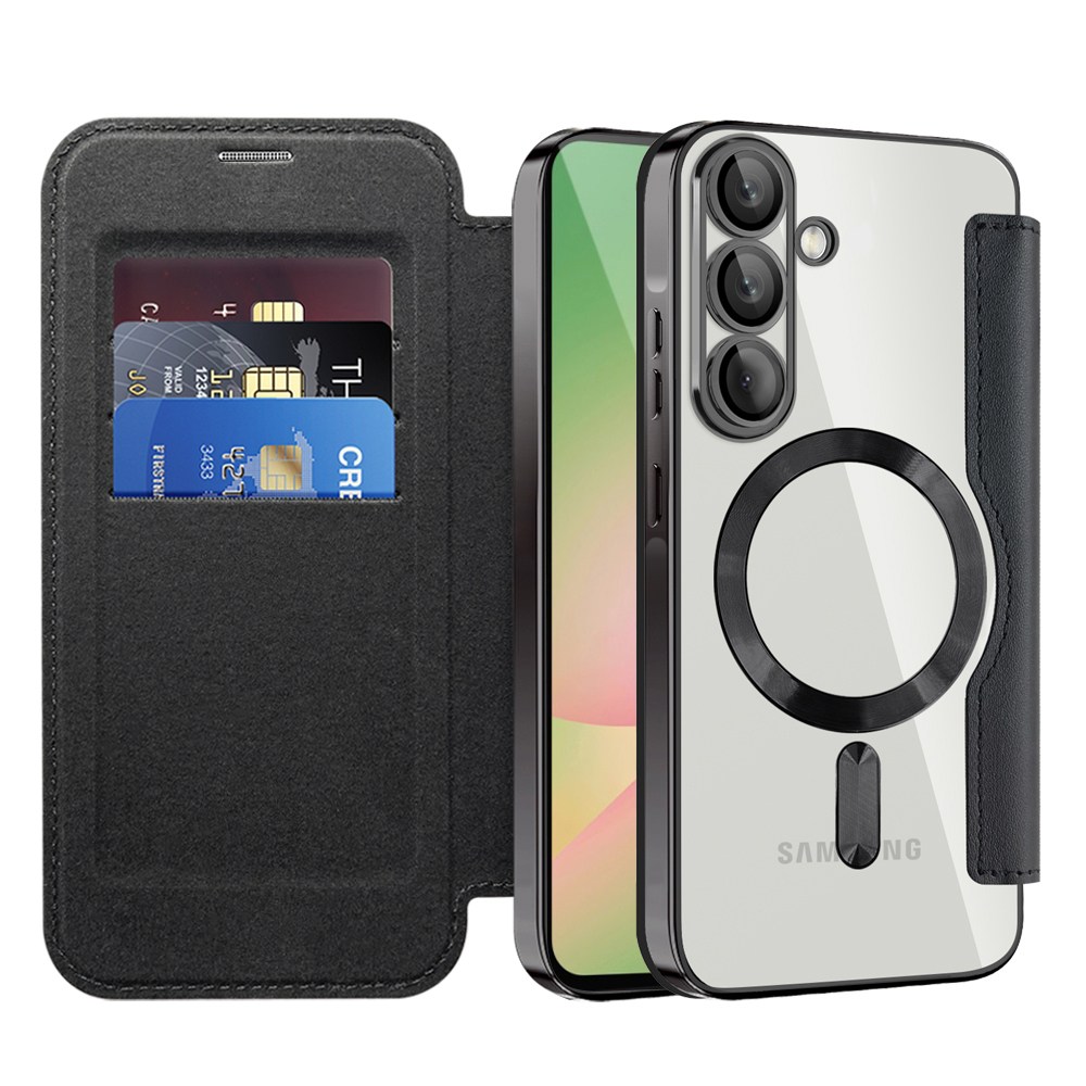 Etui "SmartMag Book" z Magsafe tehnologijo in RFID denarnico za Samsung Galaxy A56 - black