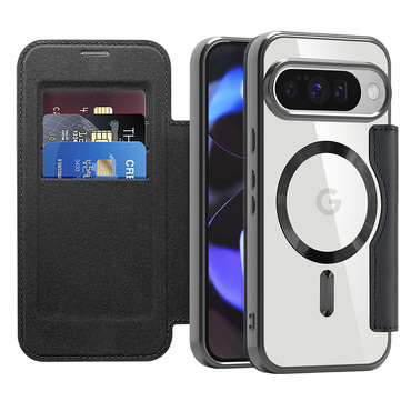 Etui "SmartMag Book" z Magsafe tehnologijo in RFID denarnico za Google Pixel 10 / 10 Pro  - black