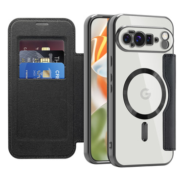 Etui "SmartMag Book" z Magsafe tehnologijo in RFID denarnico za Google Pixel 10 Pro XL - black