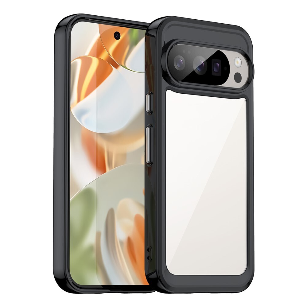 Hibriden ovitek "Frame Shield" za Google Pixel 10 / Pixel 10 Pro - črn