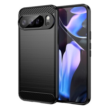 TPU gel ovitek "Brushed Carbon" za Google Pixel 10 Pro XL - črn