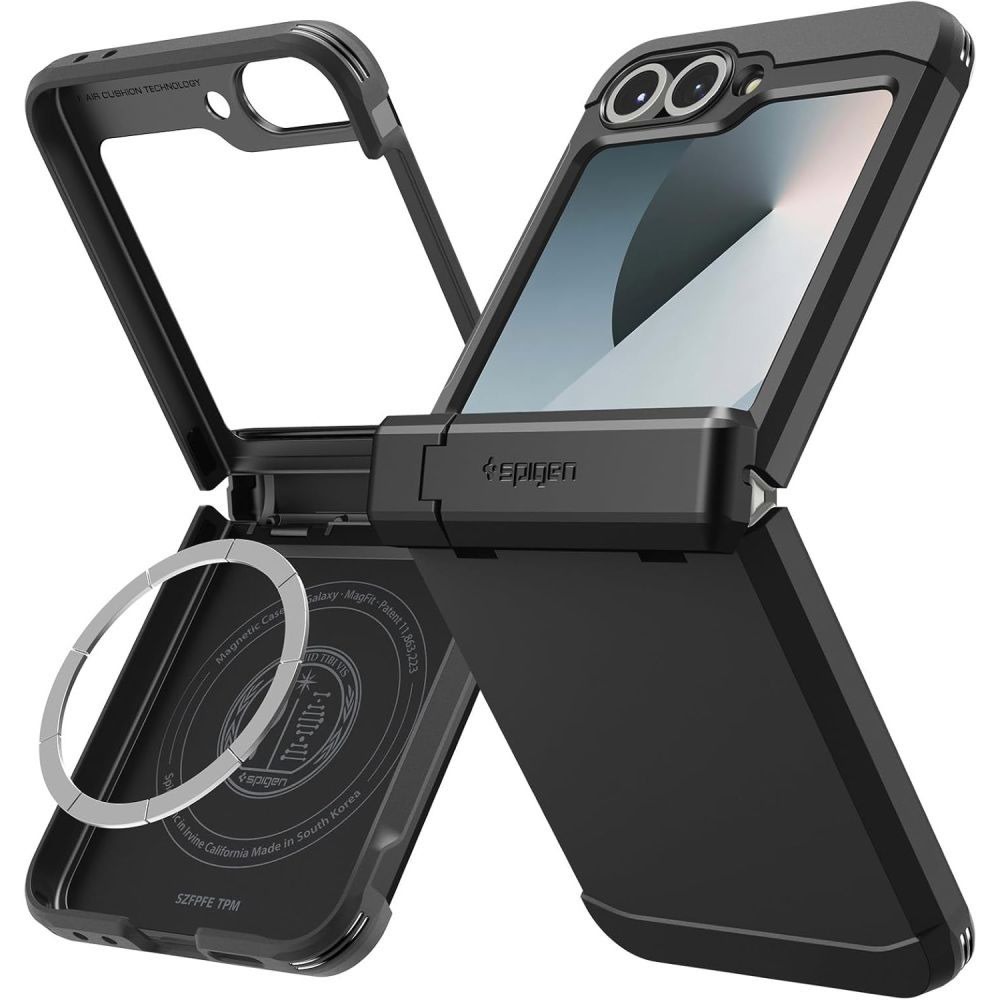 Ovitek Spigen "Tough Armor MagFit Pro" za Samsung Galaxy Z Flip7 FE - black