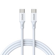 Polnilni in podatkovni kabel BWOO USB-C v USB-C s 480 Mb/s prenosa podatkov in hitrim polnjenjem 60W - 1 m - bel Polnilni in podatkovni kabel BWOO USB-C v USB-C s 480 Mb/s prenosa podatkov in hitrim polnjenjem 60W - 1 m - bel