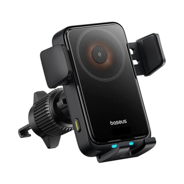 Brezžični avto nosilec Baseus Wisdom Pro z 15W polnjenjem in 360° vrtenjem - črn Brezžični avto nosilec Baseus Wisdom Pro z 15W polnjenjem in 360° vrtenjem - črn