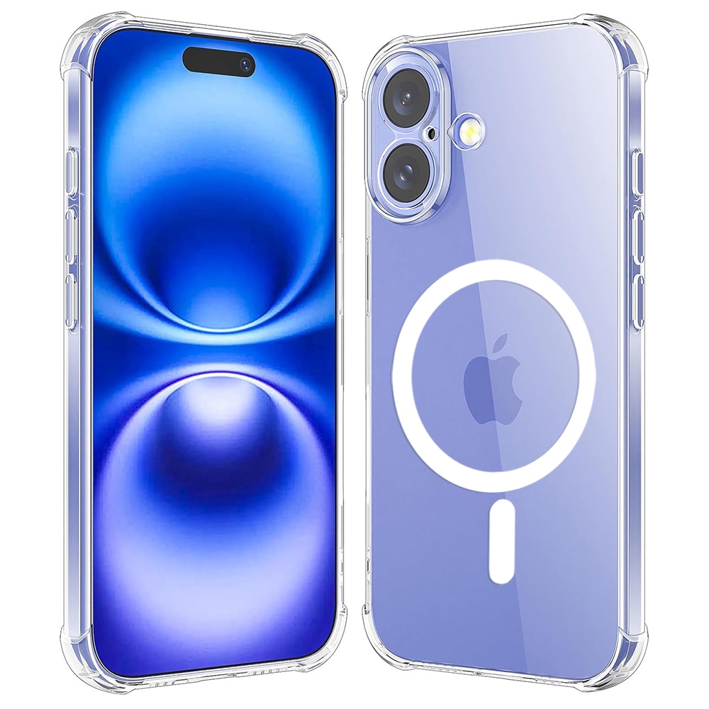 Hibridni ovitek Techsuit "Shockproof MagSafe" za iPhone 16 - clear