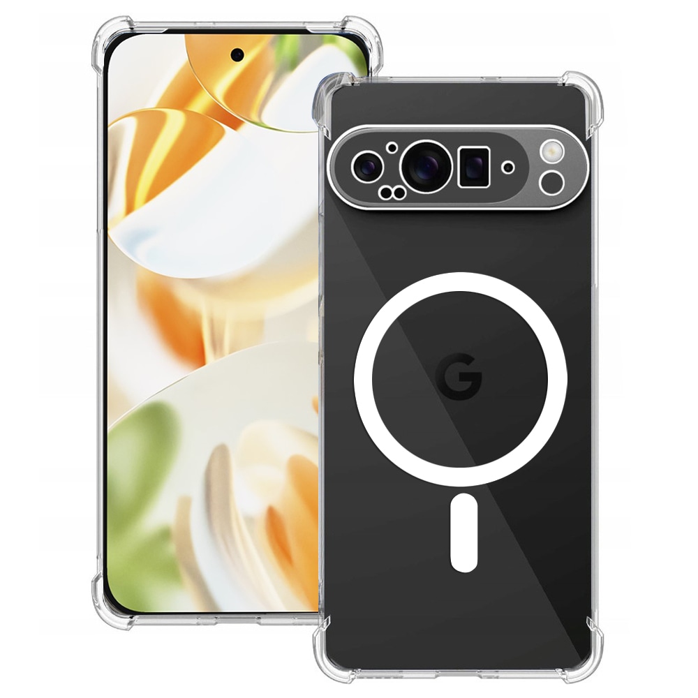 Hibridni ovitek Techsuit "Shockproof MagSafe" za Google Pixel 9 Pro - clear