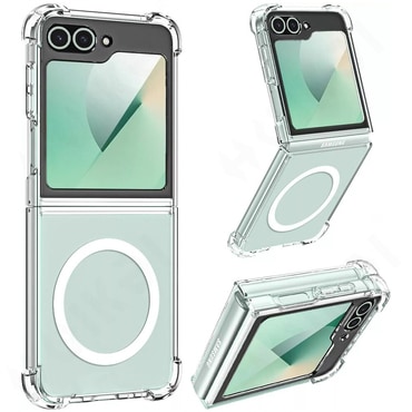 Hibridni ovitek Techsuit "Shockproof MagSafe" za Samsung Galaxy Z Flip6 / Z Flip7 FE - clear