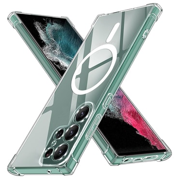 Hibridni ovitek Techsuit "Shockproof MagSafe" za Samsung Galaxy S22 Ultra - clear