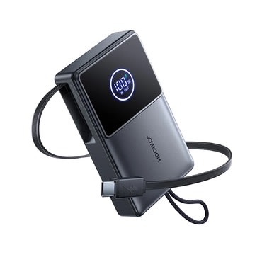 Power bank Joyroom "JR-PR1" z enim USB-C izhodom in vgrajenim izvlečnim USB-C kablom, 22.5W - 10000 mAh - črn Power bank Joyroom "JR-PR1" z enim USB-C izhodom in vgrajenim izvlečnim USB-C kablom, 22.5W - 10000 mAh - črn