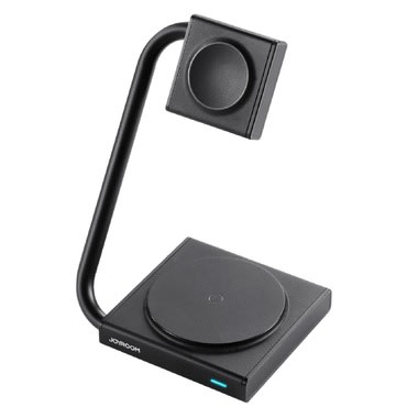 Zložljiva brezžična polnilna postaja Joyroom 2v1 "WQN05" za MagSafe polnjenje Apple telefona, slušalk in ure - 15W - črna Zložljiva brezžična polnilna postaja Joyroom 2v1 "WQN05" za MagSafe polnjenje Apple telefona, slušalk in ure - 15W - črna
