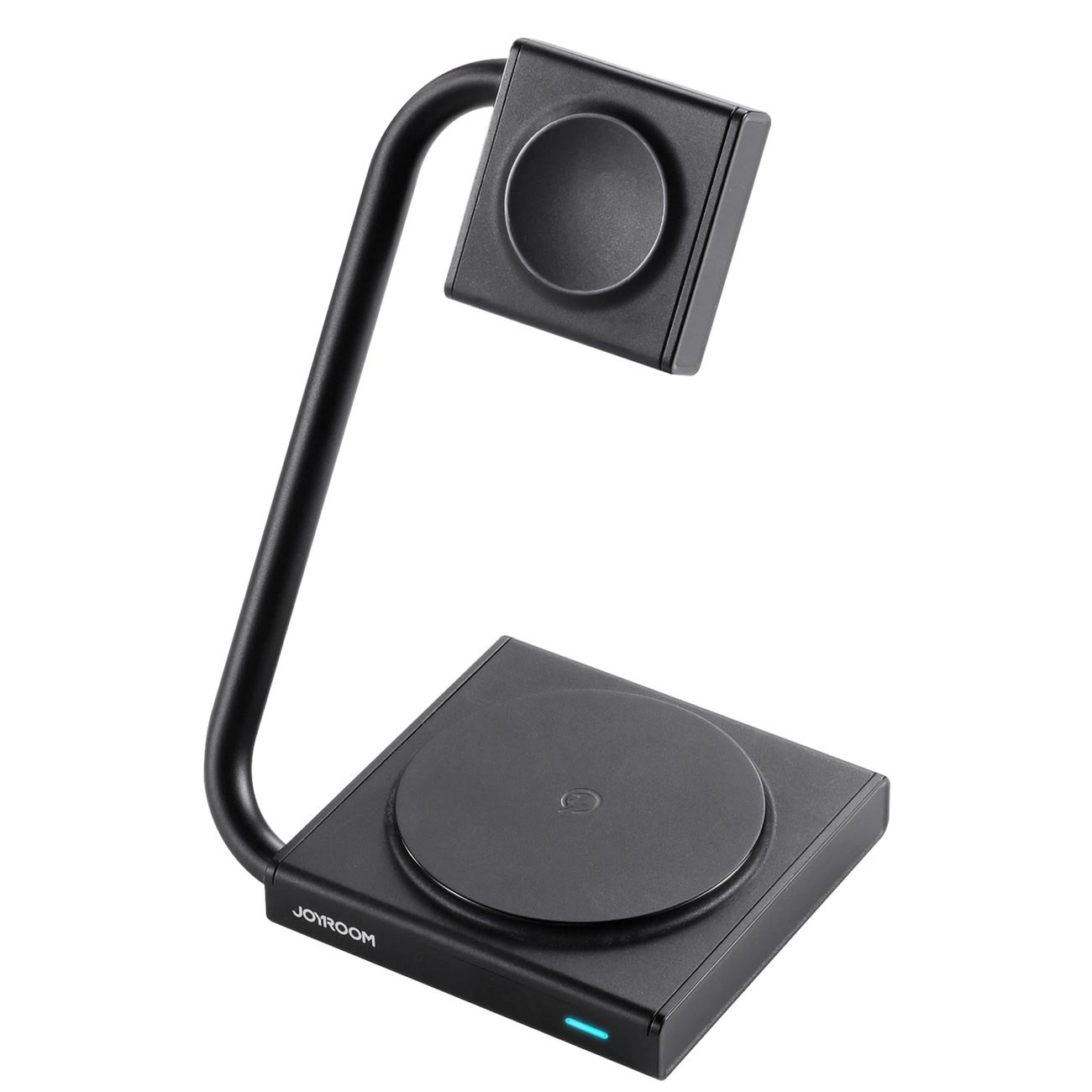 Zložljiva brezžična polnilna postaja Joyroom 2v1 "WQN05" za MagSafe polnjenje Apple telefona, slušalk in ure - 15W - črna
