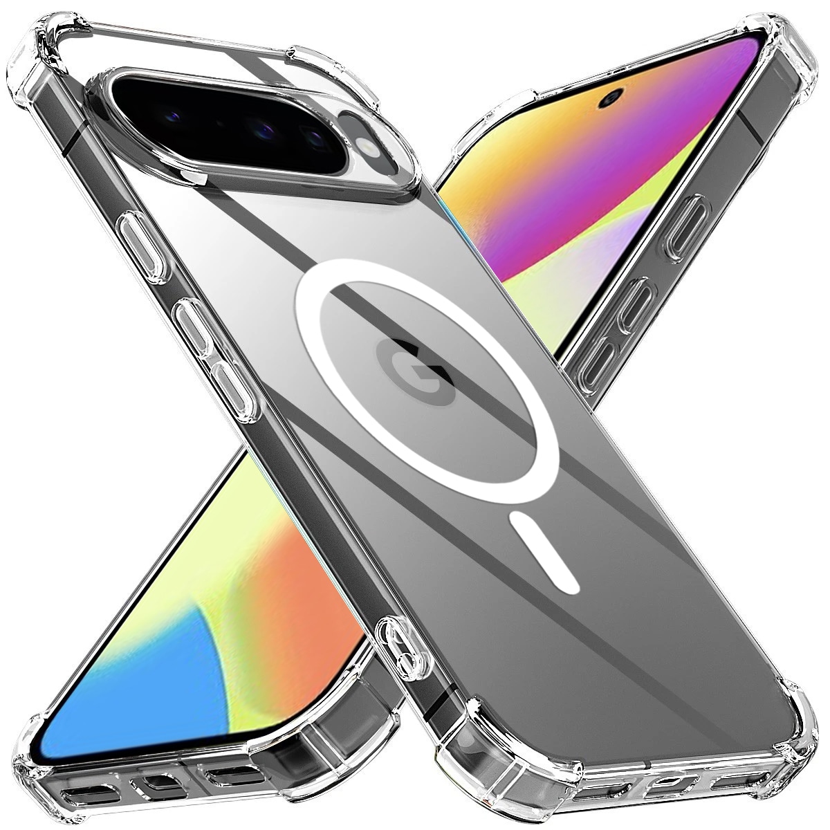 Hibridni ovitek Techsuit "Shockproof MagSafe" za Google Pixel 10 / 10 Pro - clear