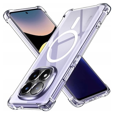 Hibridni ovitek Techsuit "Shockproof MagSafe" za Xiaomi Redmi Note 14 Pro Plus 5G - clear