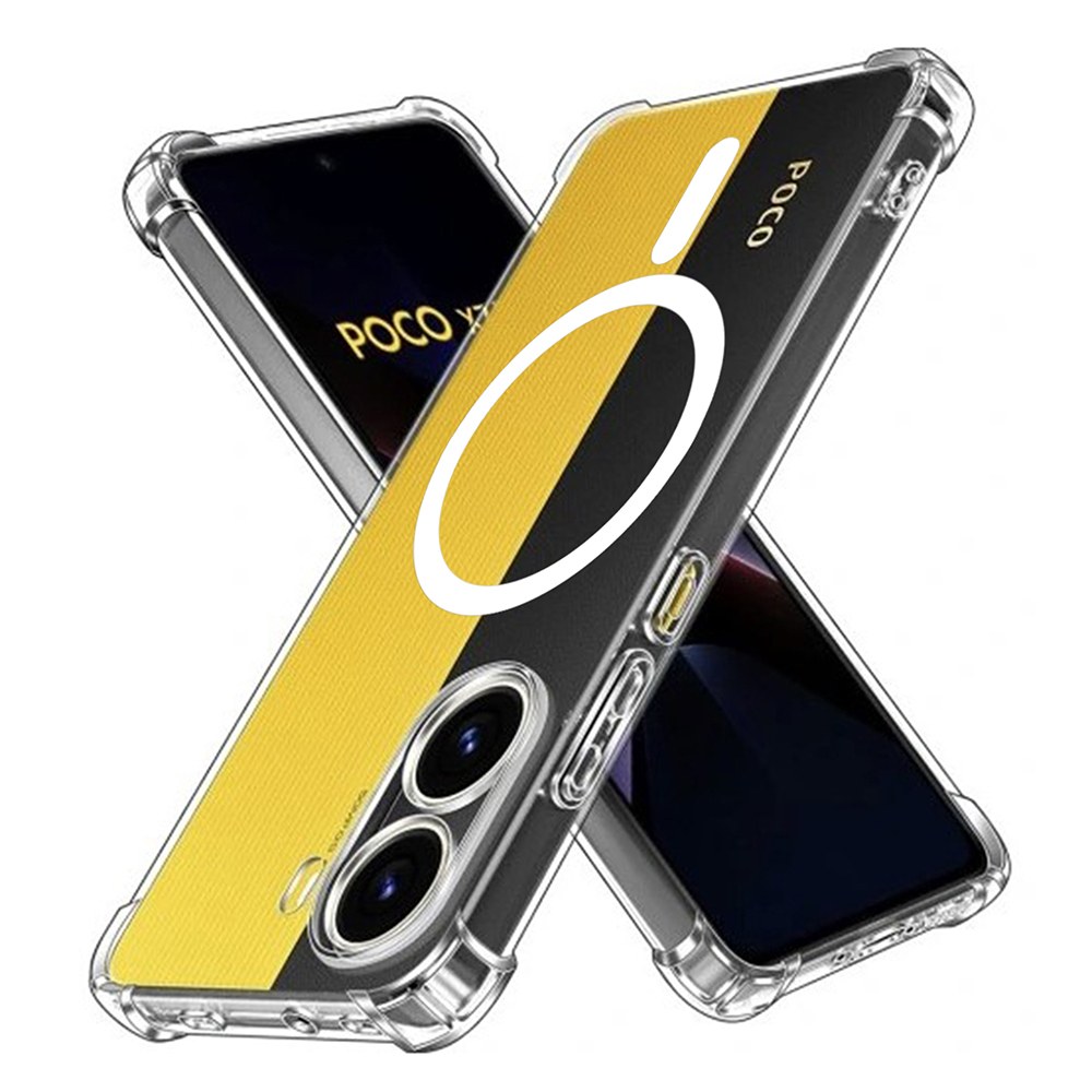 Hibridni ovitek Techsuit "Shockproof MagSafe" za Xiaomi Poco X7 Pro - clear