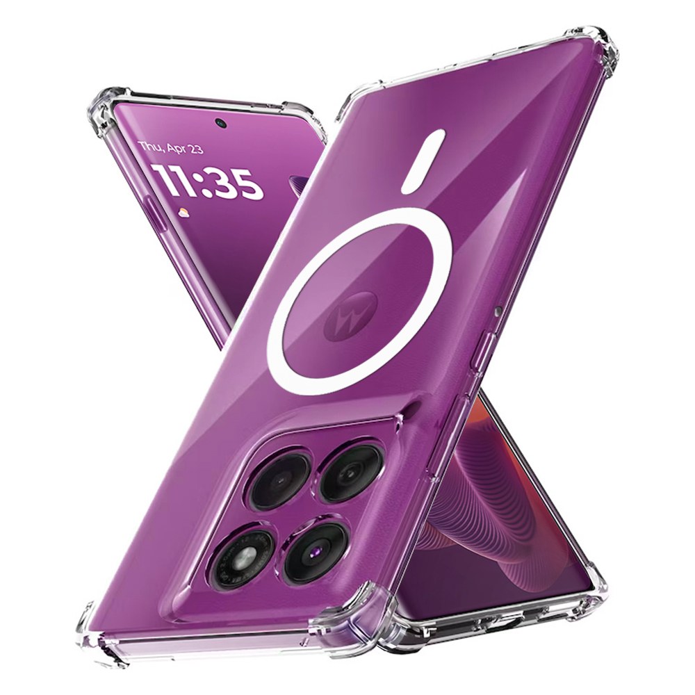 Hibridni ovitek Techsuit "Shockproof MagSafe" za Motorola Edge 60 Pro - clear