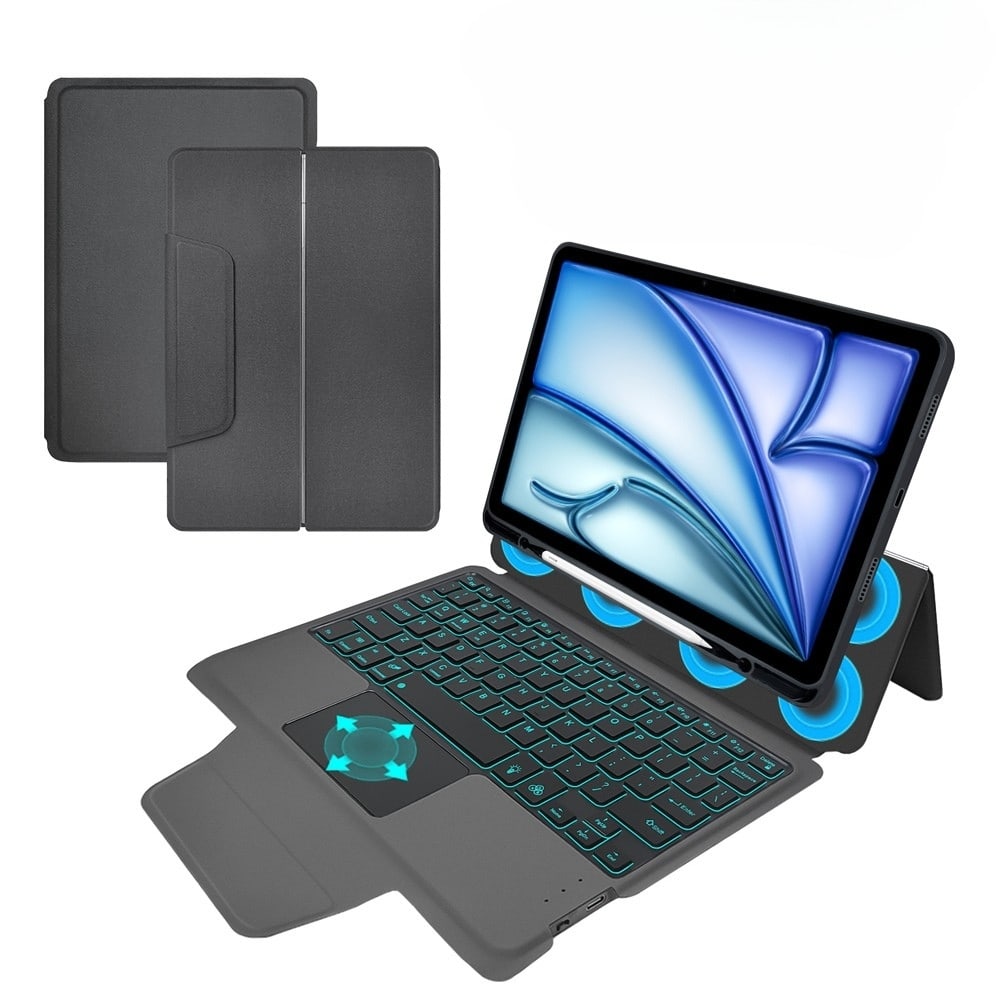 Pisarniški etui Techsuit z Bluetooth tipkovnico in zaščitno folijo za Ipad Air 11 2024 / iPad Air 11 2025