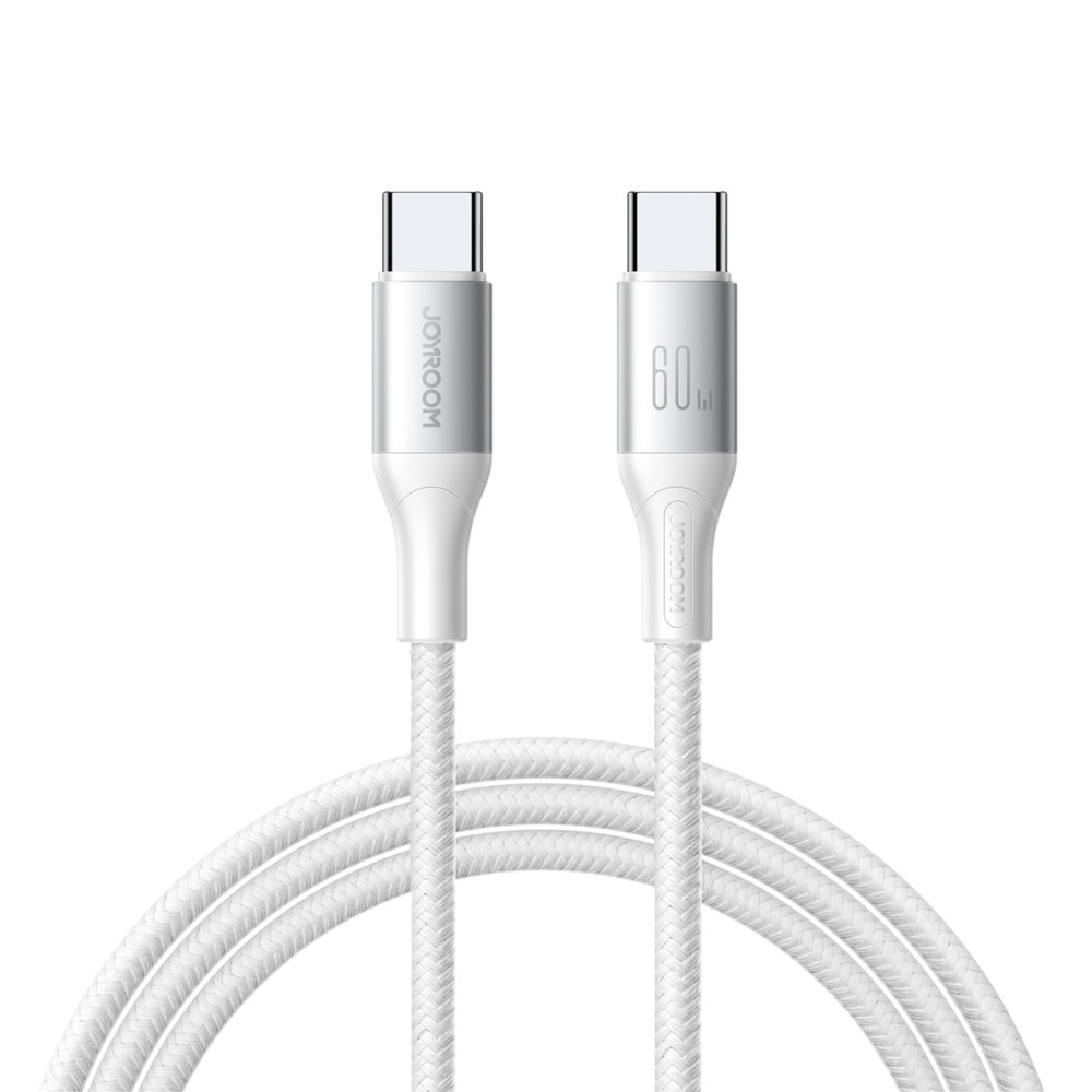 USB-C v USB-C kabel Joyroom "S-A28" s 60W polnjenjem in 480 Mbps hitrostjo prenosa - 1m - bel