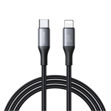USB v Lightning kabel Joyroom "S-A28" s 30W polnjenjem in 480 Mbps hitrostjo prenosa - 1m - črn