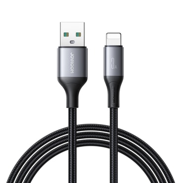 USB v Lightning kabel Joyroom "S-A28" s 3A polnjenjem in 480 Mbps hitrostjo prenosa - 1m - črn