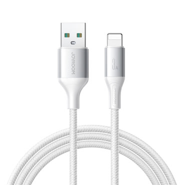 USB v Lightning kabel Joyroom "S-A28" s 3A polnjenjem in 480 Mbps hitrostjo prenosa - 2m - bel USB v Lightning kabel Joyroom "S-A28" s 3A polnjenjem in 480 Mbps hitrostjo prenosa - 2m - bel