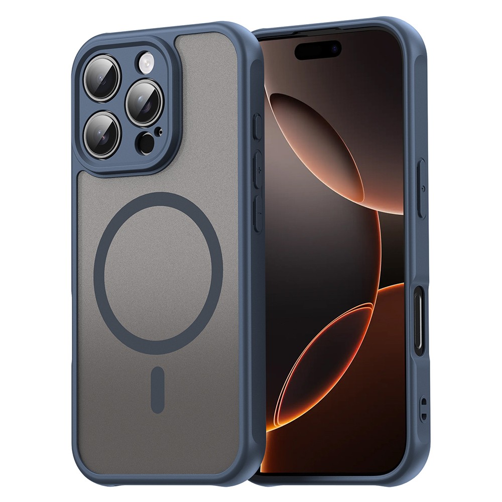 Hibridni ovitek "HaloFrost II MagSafe" za iPhone 16 Pro - navy blue