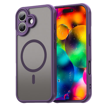 Hibridni ovitek "HaloFrost II MagSafe" za iPhone 17 - purple