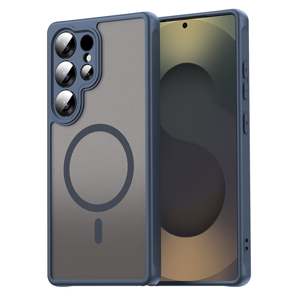 Hibridni ovitek "HaloFrost II MagSafe" za Samsung Galaxy S25 Ultra - navy blue
