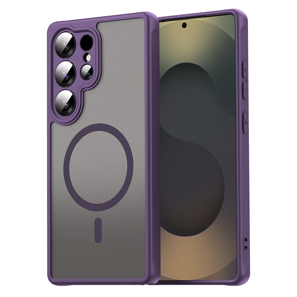 Hibridni ovitek "HaloFrost II MagSafe" za Samsung Galaxy S25 Ultra - purple