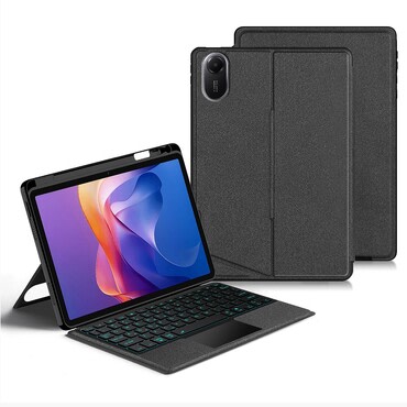 Pisarniški etui z Bluetooth tipkovnico za Xiaomi Redmi Pad 2 - črn