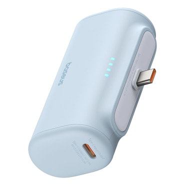 Power bank Baseus Compact 20W – 5000 mAh s Type-C izhodom in USB-C kablom – moder Power bank Baseus Compact 20W – 5000 mAh s Type-C izhodom in USB-C kablom – moder