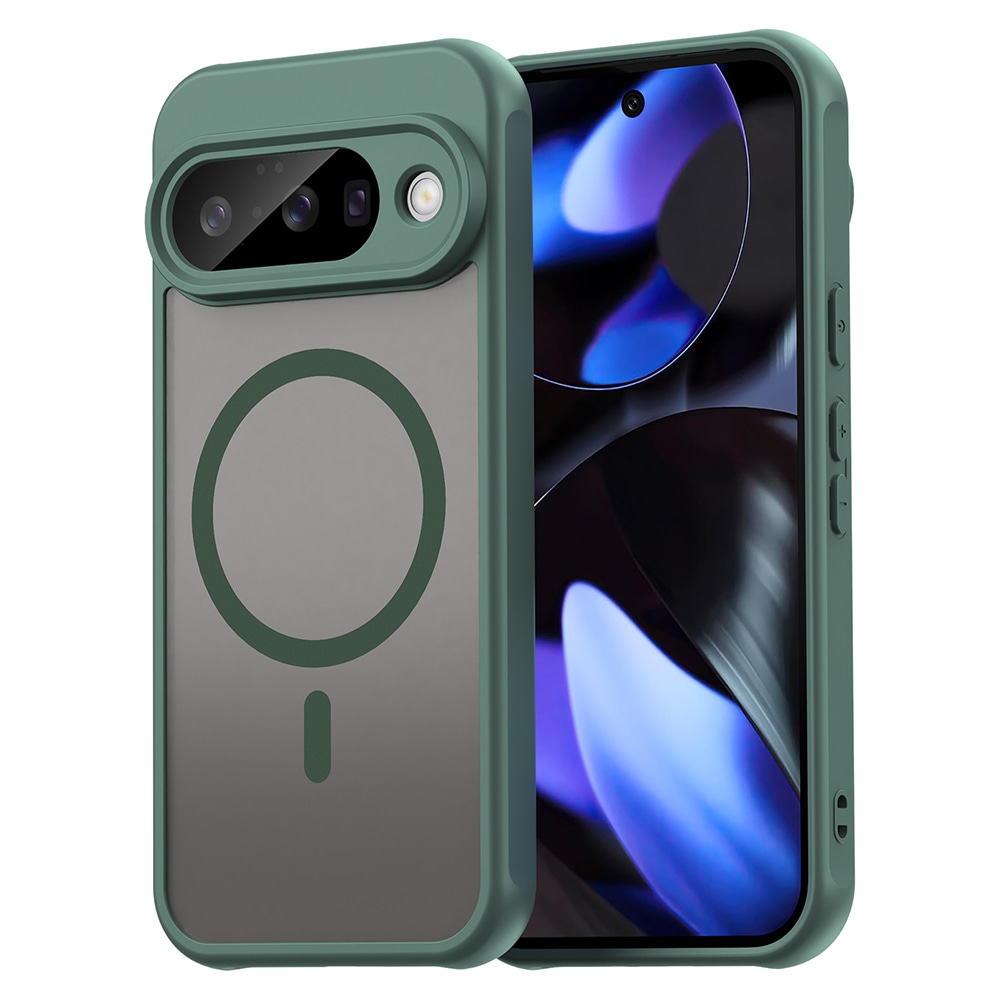 Hibridni ovitek "HaloFrost II MagSafe" za Google Pixel 10 - green