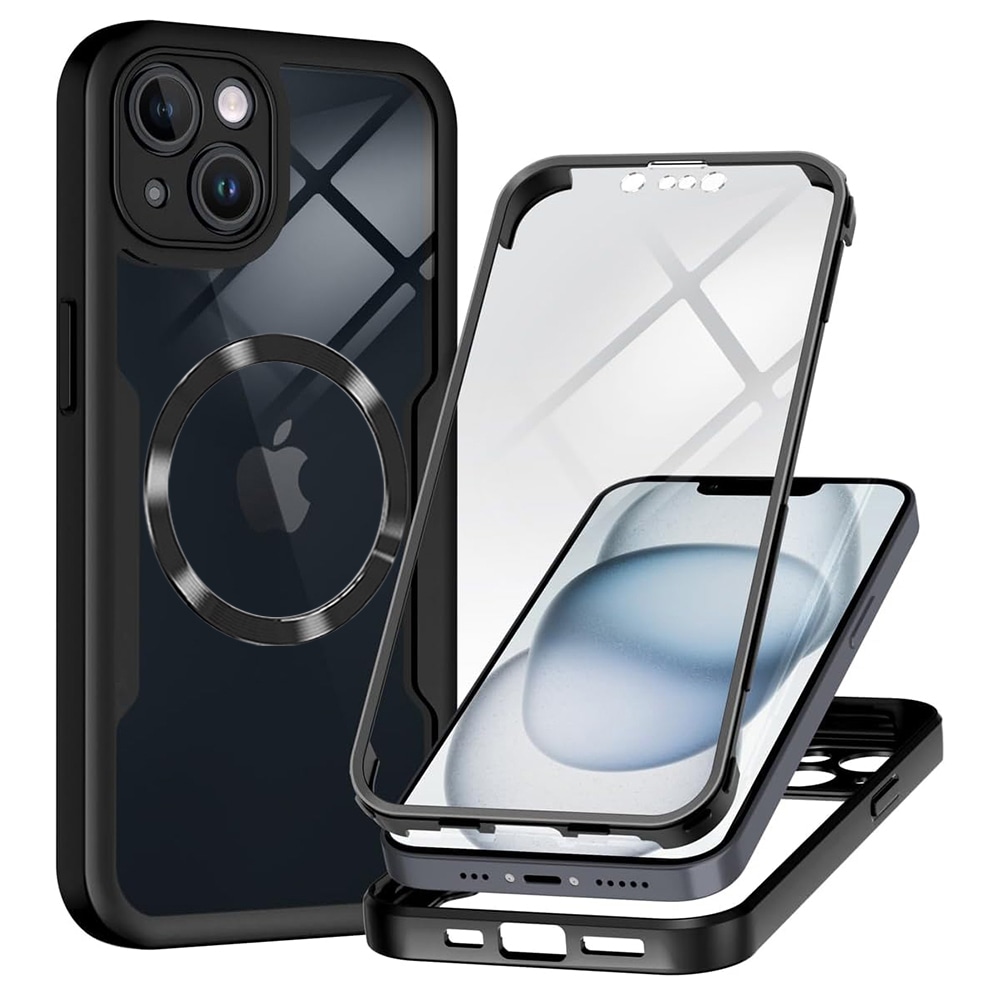 Hibridni Full body ovitek Techsuit "ColorVerse 360 MagSafe" za iPhone 14 - black