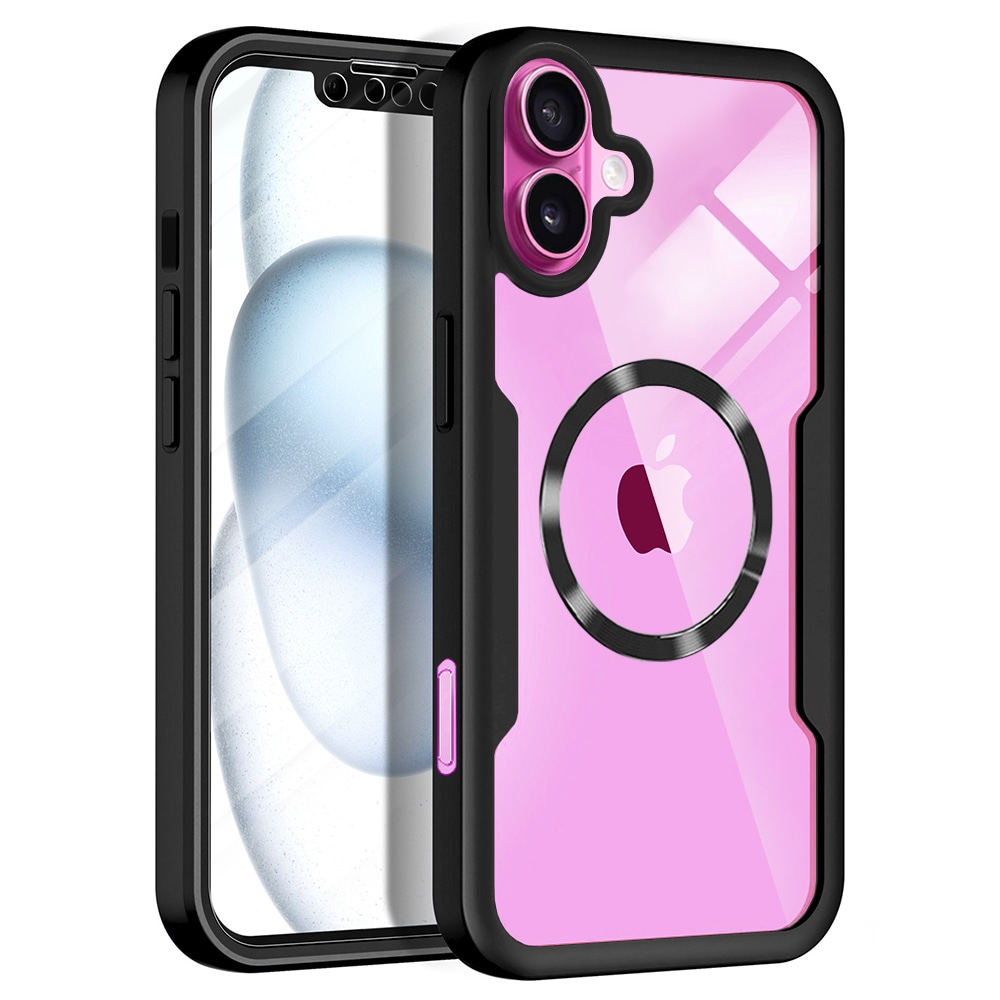 Hibridni Full body ovitek Techsuit "ColorVerse 360 MagSafe" za iPhone 16 Plus - black