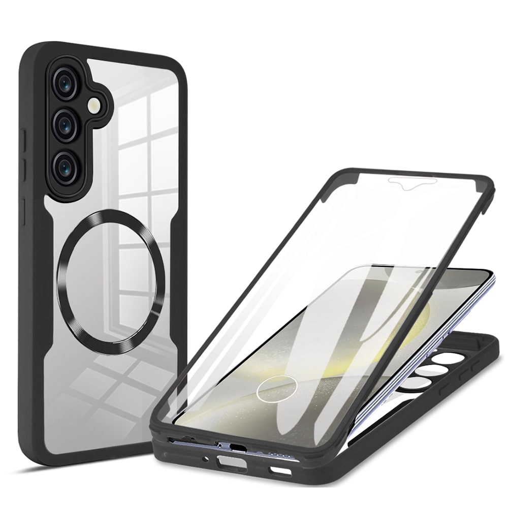 Hibridni Full body ovitek Techsuit "ColorVerse 360 MagSafe" za Samsung Galaxy S24 Plus - black
