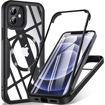 Hibridni Full body ovitek Techsuit "ColorVerse 360 MagSafe" za iPhone 12 - black