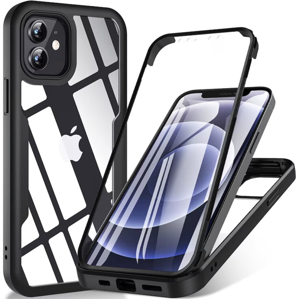 Hibridni Full body ovitek Techsuit "ColorVerse 360" za iPhone 12 - black