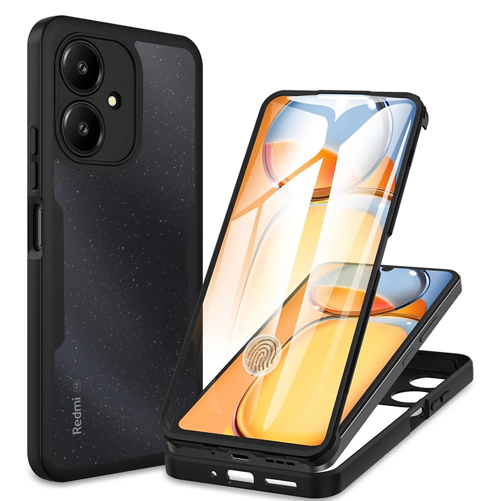 Hibridni Full body ovitek Techsuit "ColorVerse 360" za Xiaomi Redmi 13C 5G - black
