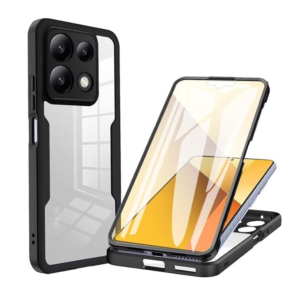 Hibridni Full body ovitek Techsuit "ColorVerse 360" za Xiaomi Poco X6 Pro - black