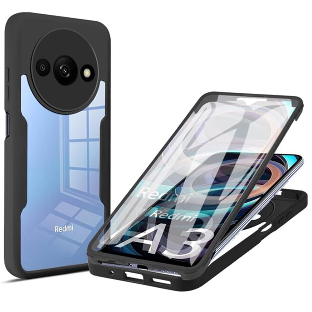 Hibridni Full body ovitek Techsuit "ColorVerse 360" za Xiaomi Redmi A3 - black