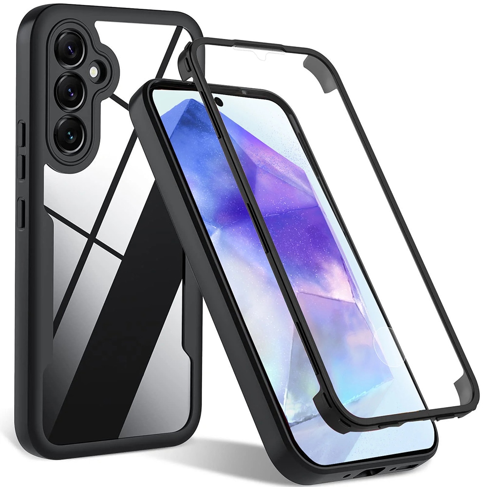 Hibridni Full body ovitek Techsuit "ColorVerse 360" za Samsung Galaxy A54 5G - black