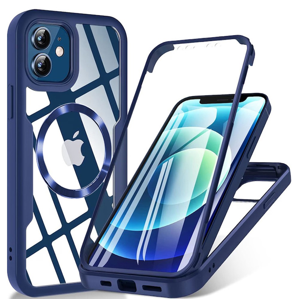 Hibridni Full body ovitek Techsuit "ColorVerse 360 MagSafe" za iPhone 11 - blue