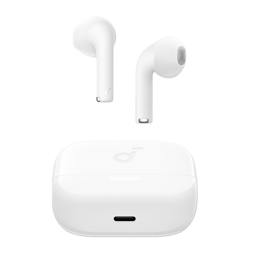 Brezžične Bluetooth 5.3 slušalke Anker "SoundCore K20i" z dvojnim mikrofonom, IPX5 zaščito in odpravljanjem šumov - bele