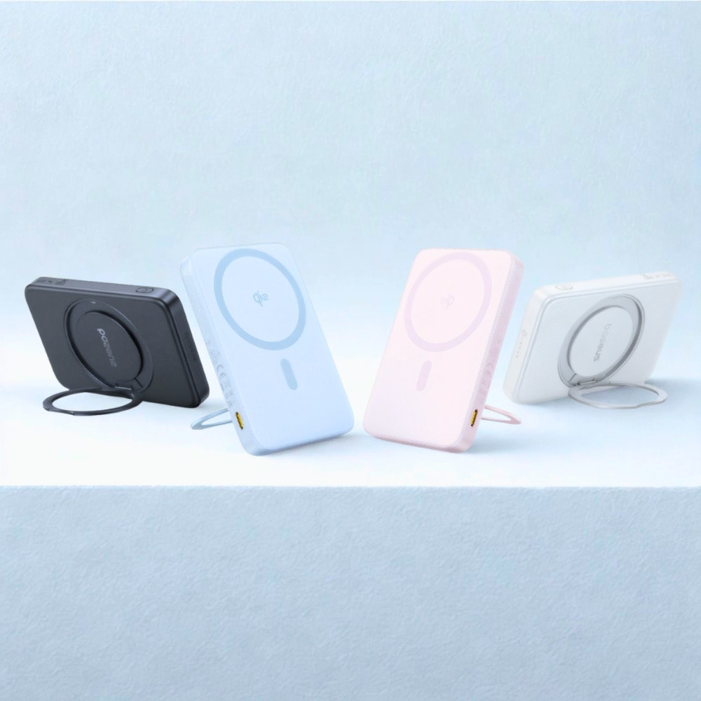 Power bank Baseus Qi2 "PicoGo" 20W MagSafe z vrtljivim stojalom - 5000 mAh