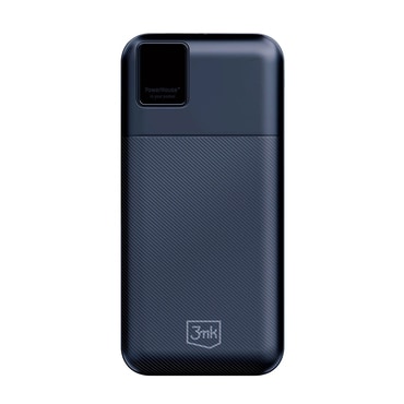 Power bank 3mk "PowerHouse" 20000 mAh z 2x USB-A, 1x USB-C vhodom in QC+PD tehnologijo - črn Power bank 3mk "PowerHouse" 20000 mAh z 2x USB-A, 1x USB-C vhodom in QC+PD tehnologijo - črn