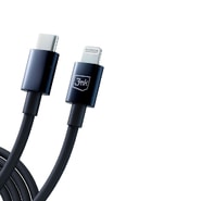 Polnilni in podatkovni kabel 3mk "Hyper" USB-C v Lightning kabel 20W - 1.2m - črn