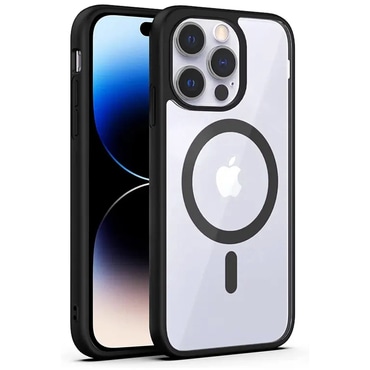 Hibridni ovitek "PastelMag" z magnetom MagSafe za iPhone 17 Pro - black