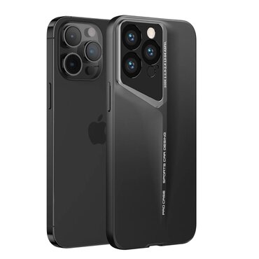 Premium tanek ovitek Blade z dodatno zaščito zadnjih kamer za iPhone 17 Pro - midnight black