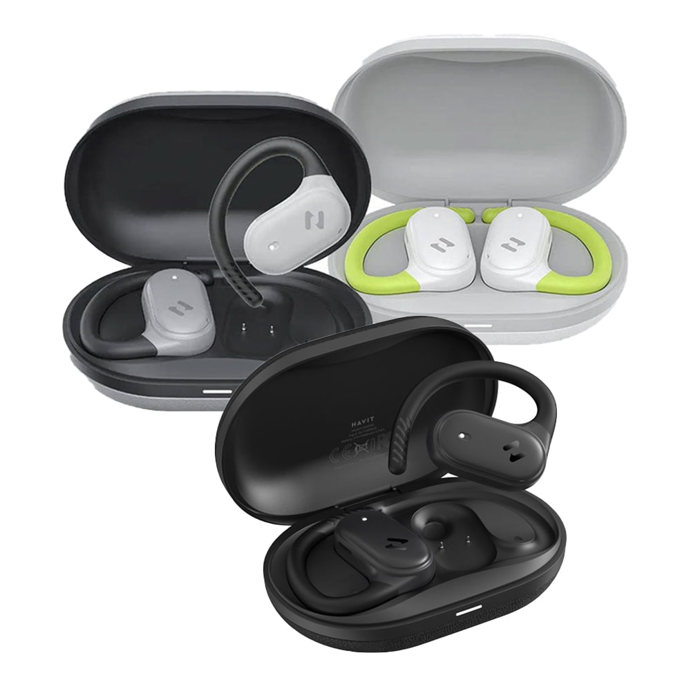 Brezžične Open-Ear 5.4 Bluetooth TWS slušalke Havit OWS915 z ENC tehnologijo in BT 5.4